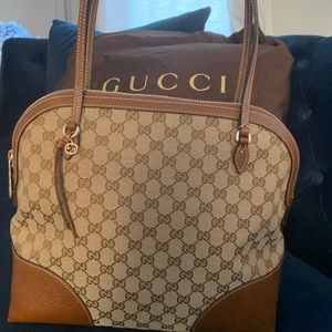 Gucci GG Canvas Bree top handle bag